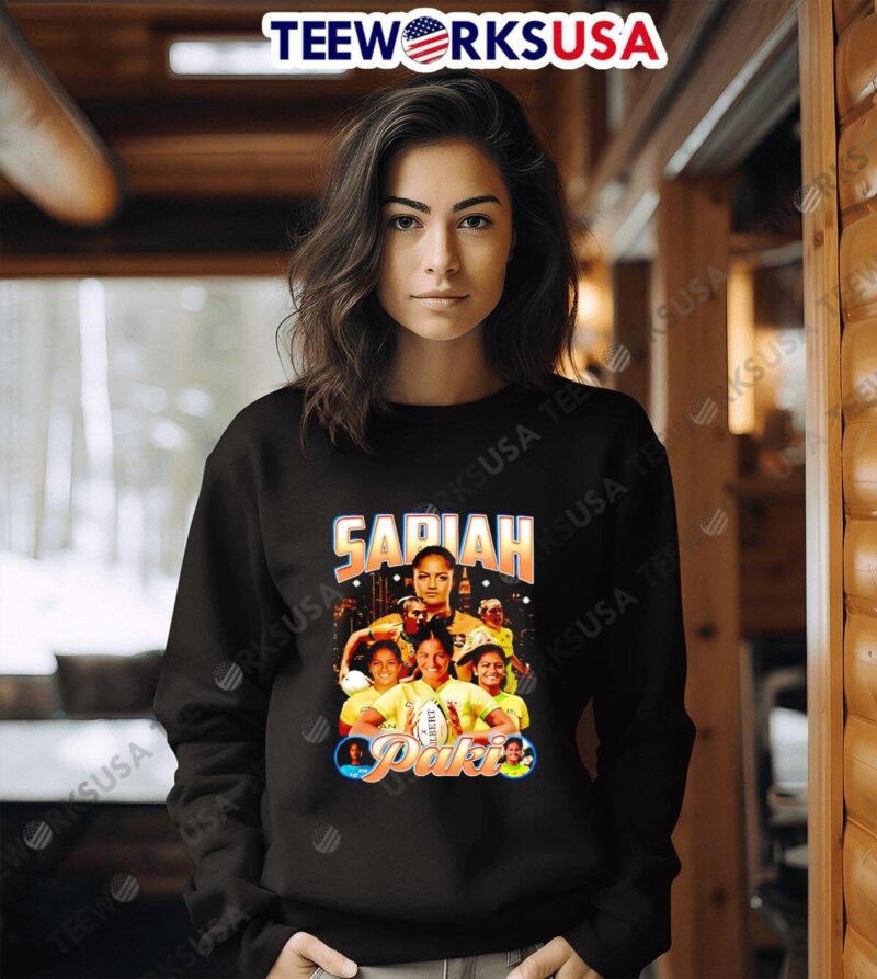 Sariah Paki Australian rugby union player graphic sweater