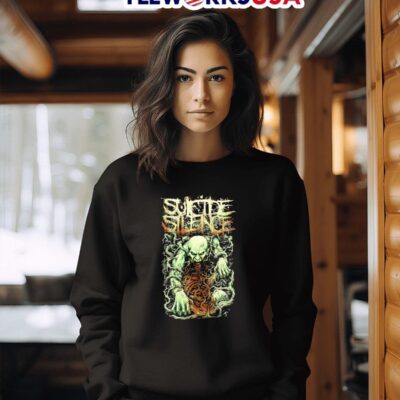 Suicide Silence Metal Band Monster Emerging from the Ground sweater