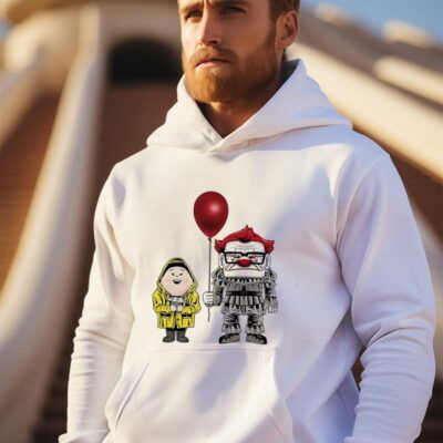 Pennywise Carl Fredricksen Russell happy Halloween hoodie