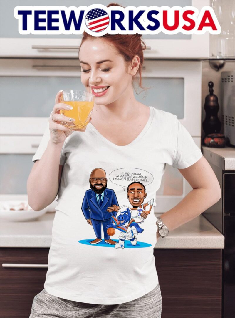 Shaquille O’Neal meets Aaron Wiggins Oklahoma City Thunder basketball is saved women-t-shirt