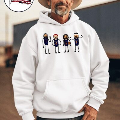 Donte Divincenzo Josh Hart Mikal Bridges Jalen Brunson new Nova Knicks team paint hoodie