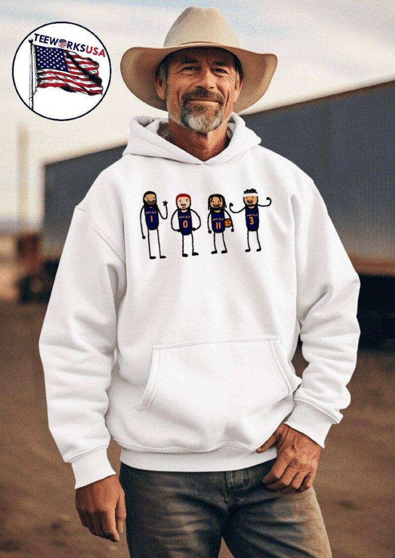 Donte Divincenzo Josh Hart Mikal Bridges Jalen Brunson new Nova Knicks team paint hoodie