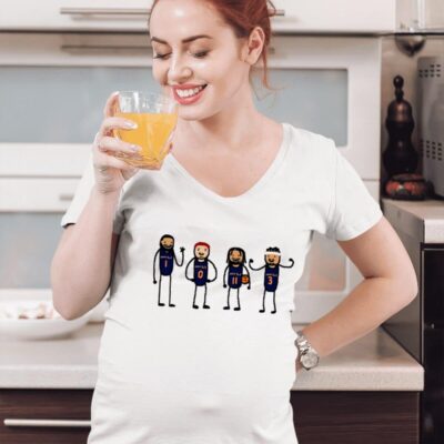 Donte Divincenzo Josh Hart Mikal Bridges Jalen Brunson new Nova Knicks team paint women-t-shirt