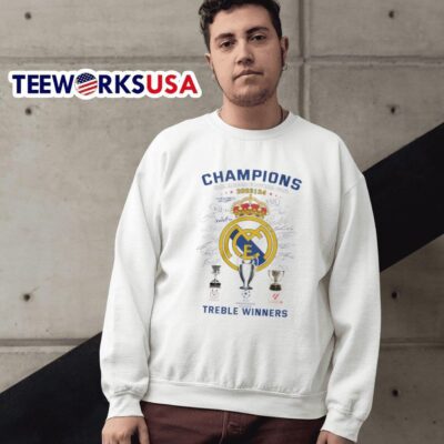 Real Madrid win treble winners champions league 2024 sweater