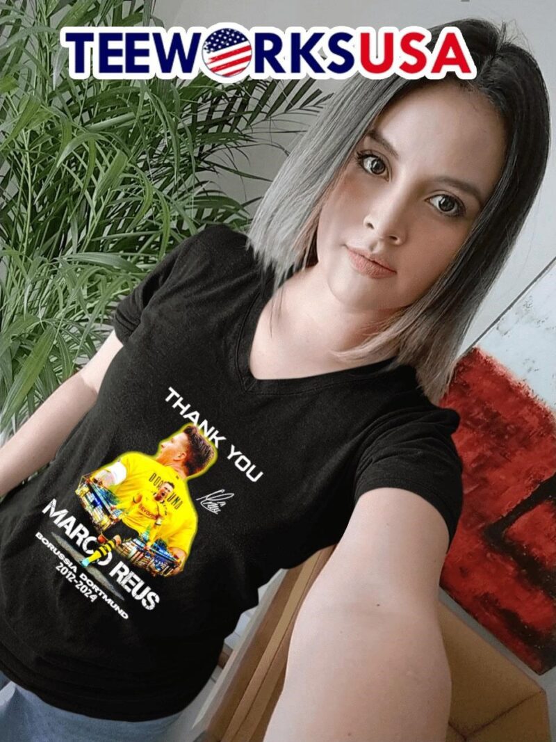 Thank you Marco Reus Borussia Dortmund 2012-2024 signature women-t-shirt