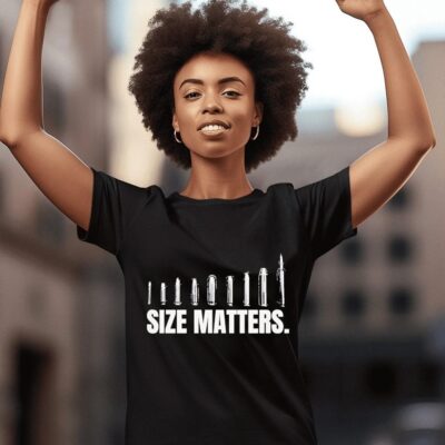Size matters Bullet women-t-shirt