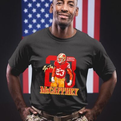 San Francisco 49ers 23 Christian McCaffrey RB1 signature shirt