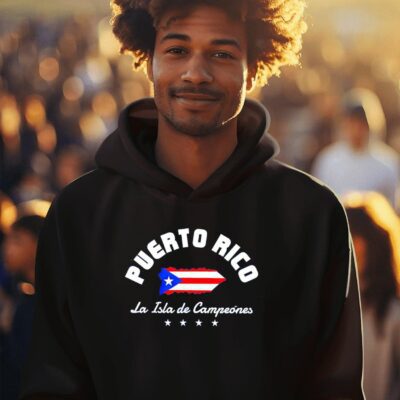 Puerto Rico La Isla de Campeones stars hoodie