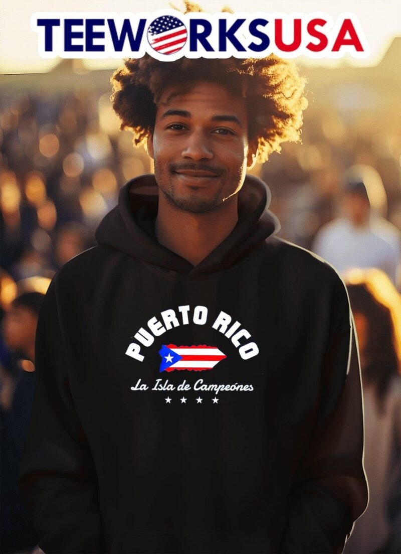 Puerto Rico La Isla de Campeones stars hoodie
