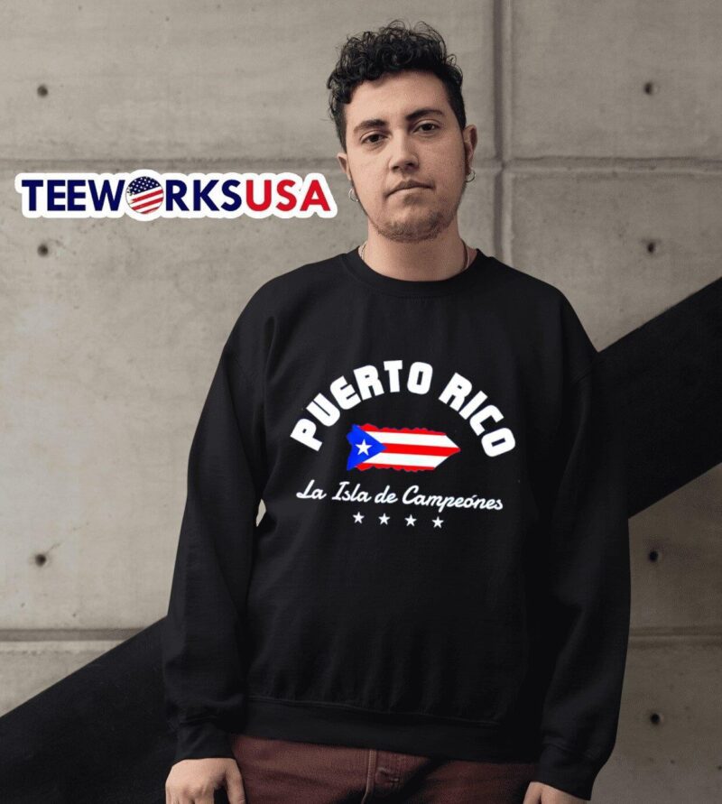 Puerto Rico La Isla de Campeones stars sweater