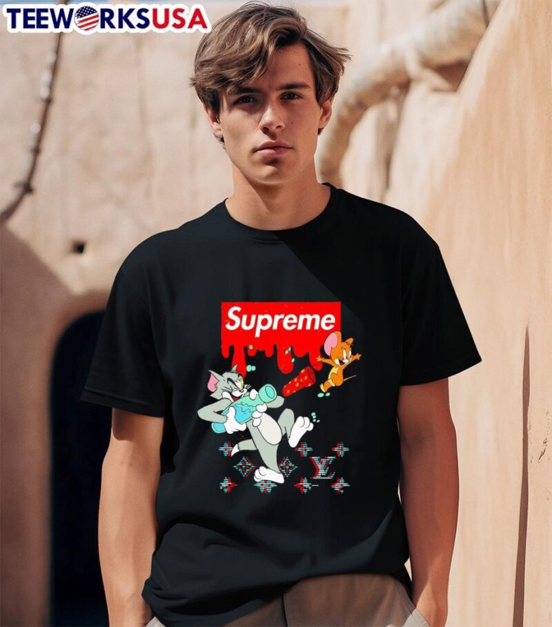 Tom and Jerry Supreme Cartoon Characters Money Drip shirt
