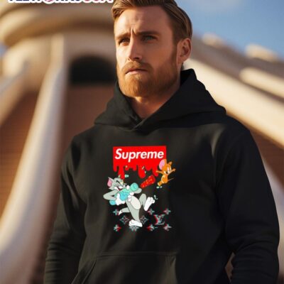 Tom and Jerry Supreme Cartoon Characters Money Drip hoodie