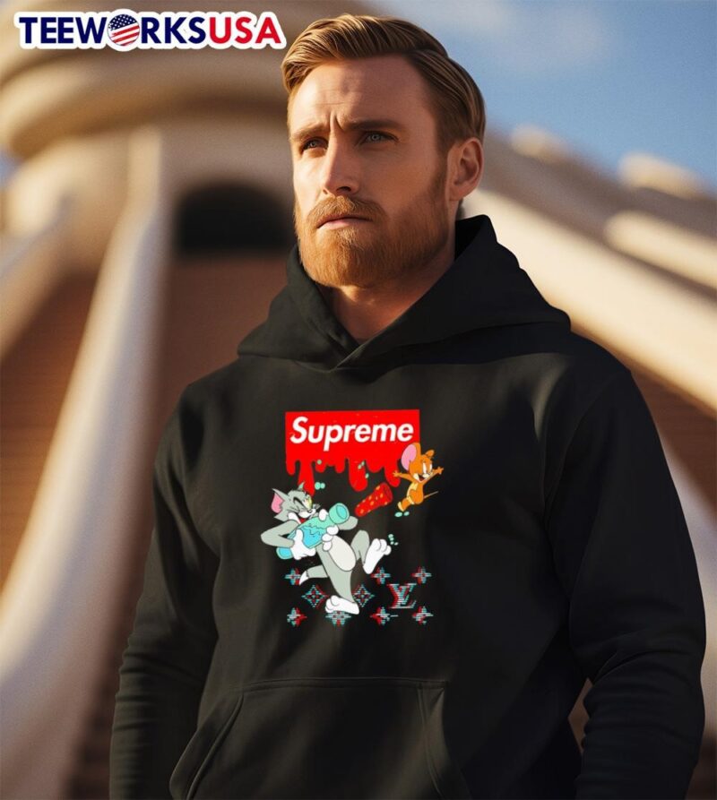 Tom and Jerry Supreme Cartoon Characters Money Drip hoodie