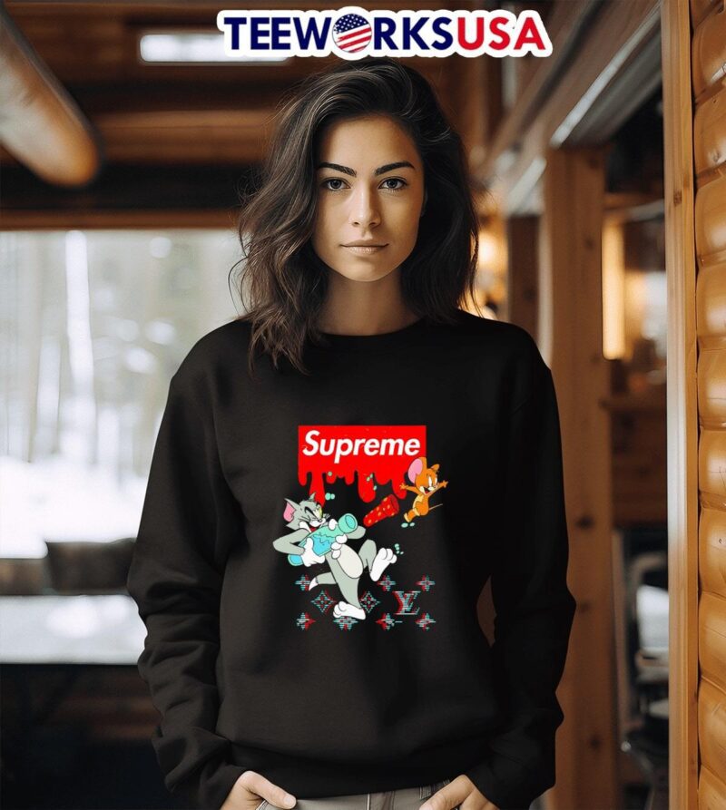 Tom and Jerry Supreme Cartoon Characters Money Drip sweater