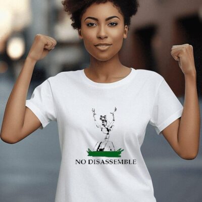 No Disassemble robot women-t-shirt