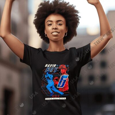 David Fry number 6 Cleveland Guardians 2024 all star women-t-shirt