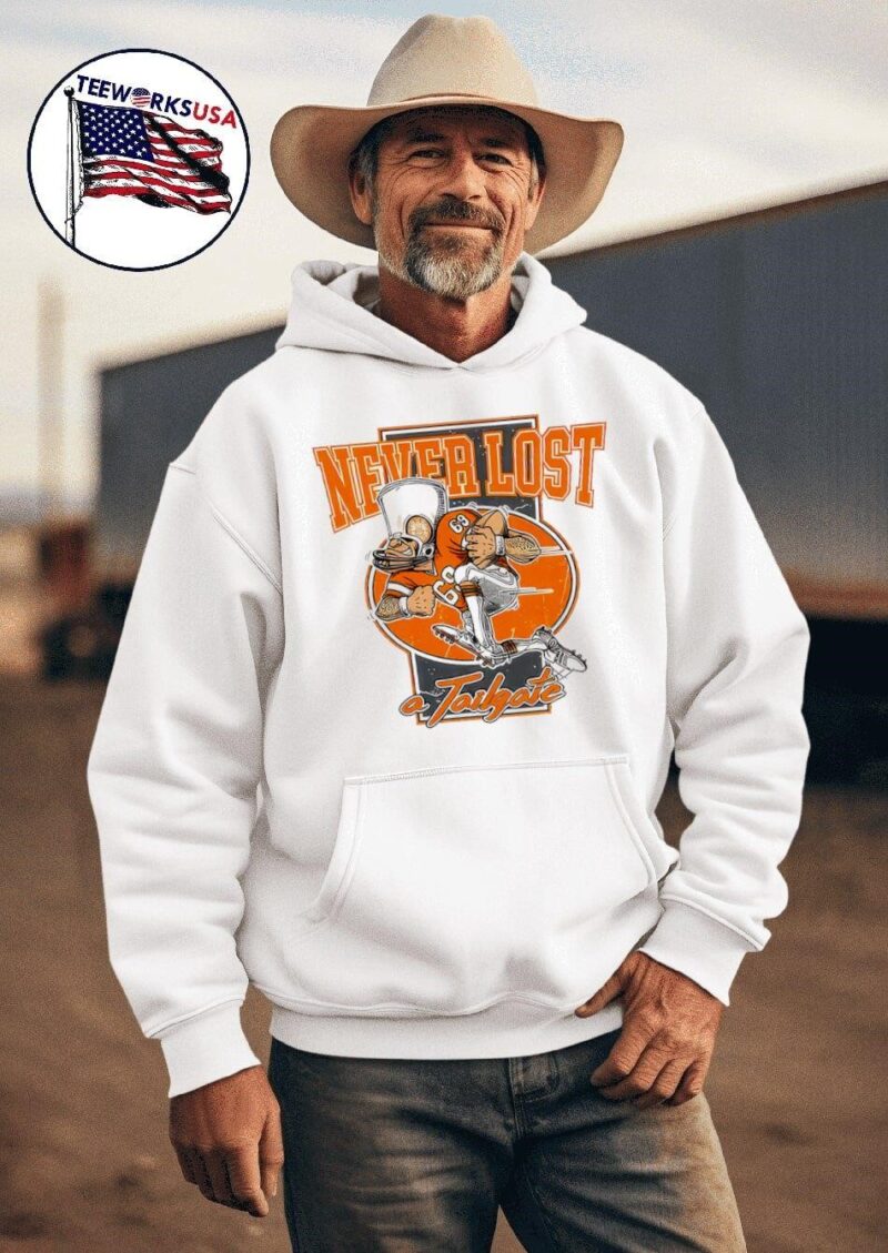 Tennessee Volunteers never lost a tailgate hoodie