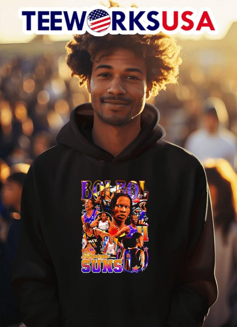 Phoenix Suns Bol Bol signature all time graphic hoodie