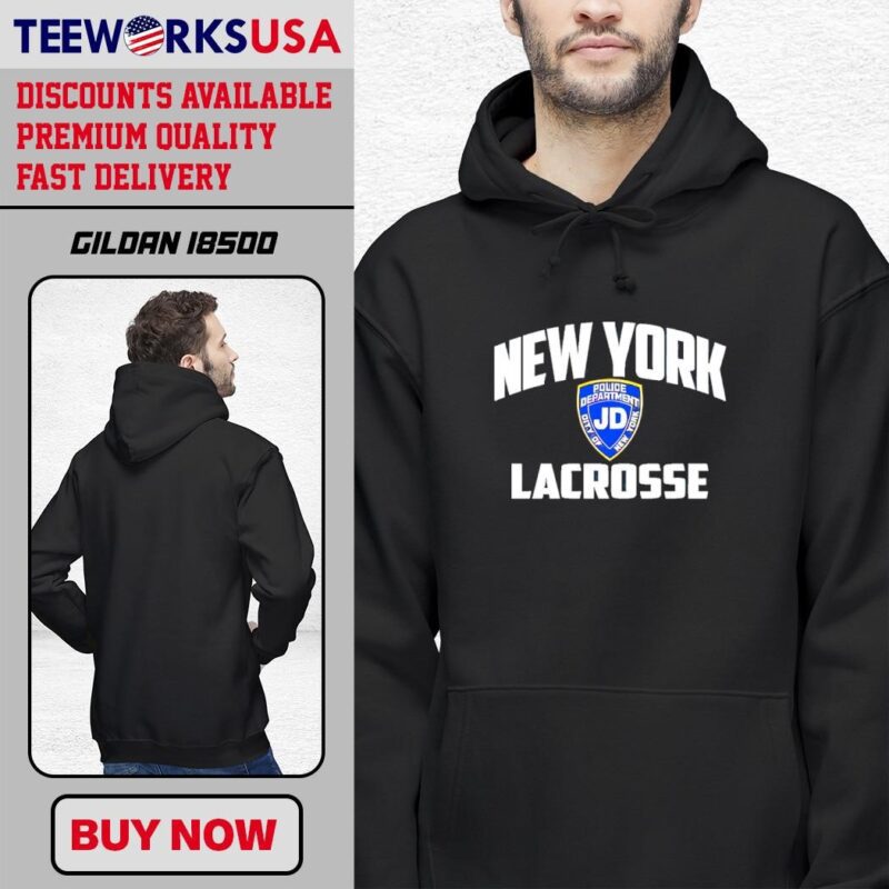 Top NYPD New York Lacrosse In Memory of Jonathan Diller black-hoodie