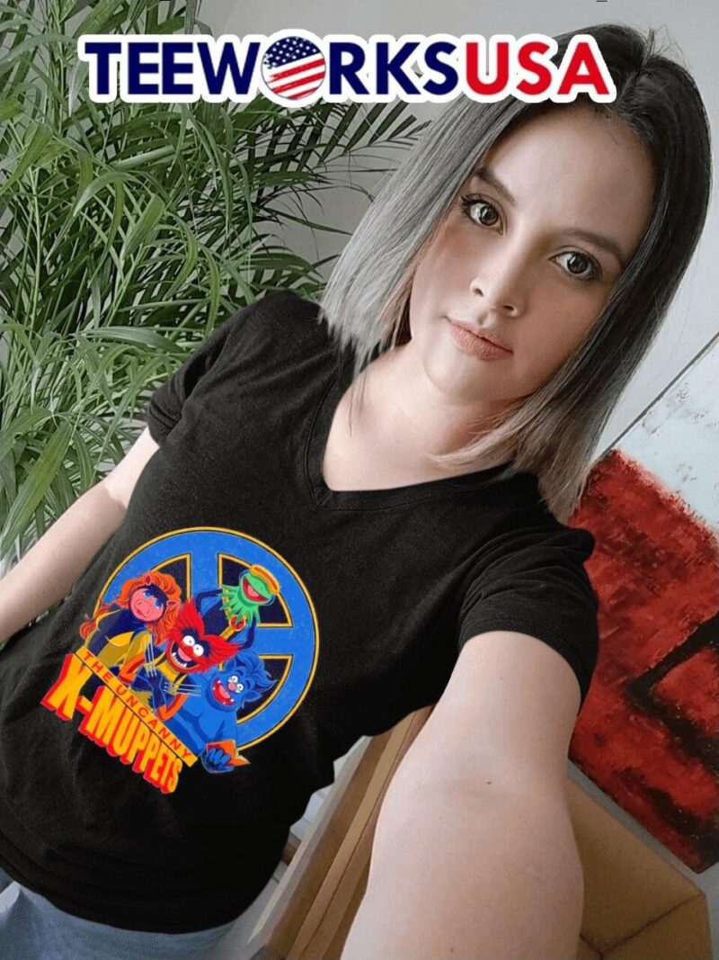 The uncanny X-Muppets the Muppets and X-Men mashup women-t-shirt
