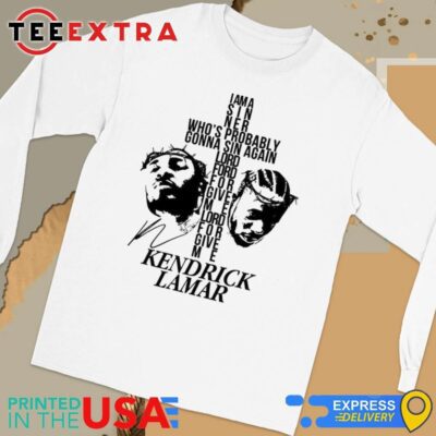 Official Kendrick Lamar Not Like Us I Am A Sinner Who's Probably Gonna Sin Again Long Sleeve Tee