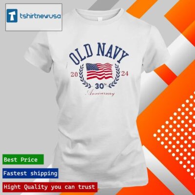 Original Old Navy Flag 4th 0f July 2024 T ladies tee