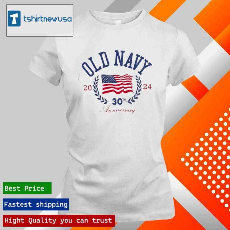 Original Old Navy Flag 4th 0f July 2024 T ladies tee