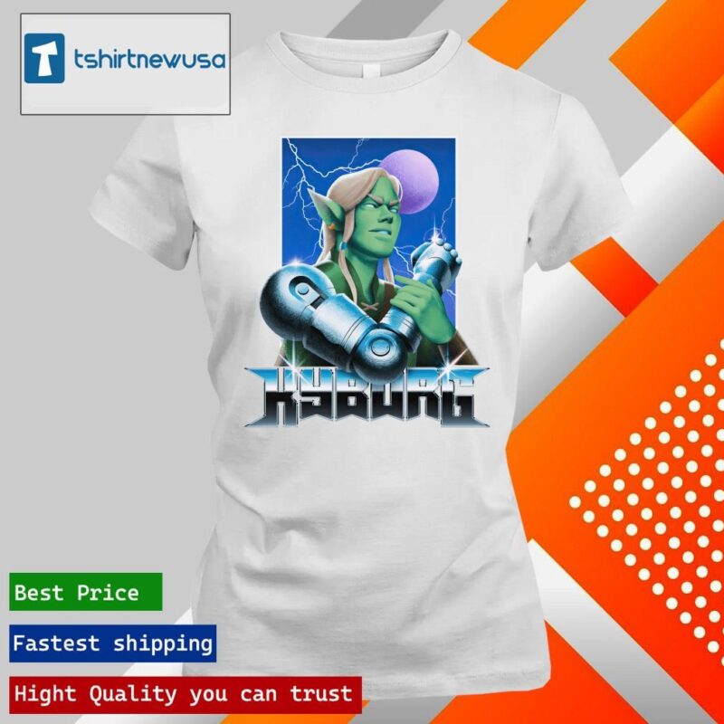 Official Tales from the Stinky Dragon Kyborg the Mighty Shirt ladies tee
