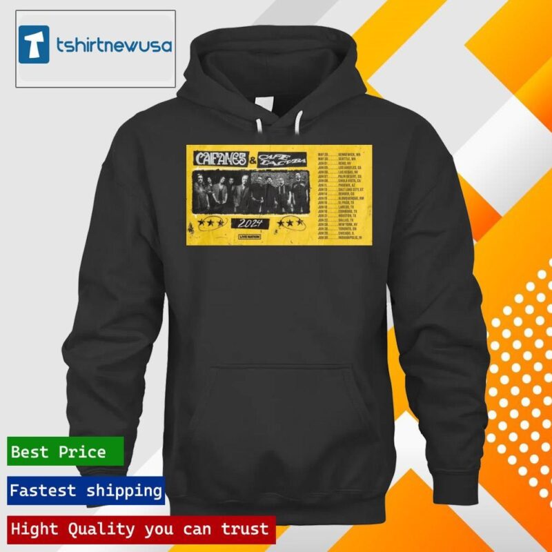 Original Official caifanes & Cafe Tacvba Tour 2024 Poster hoodie