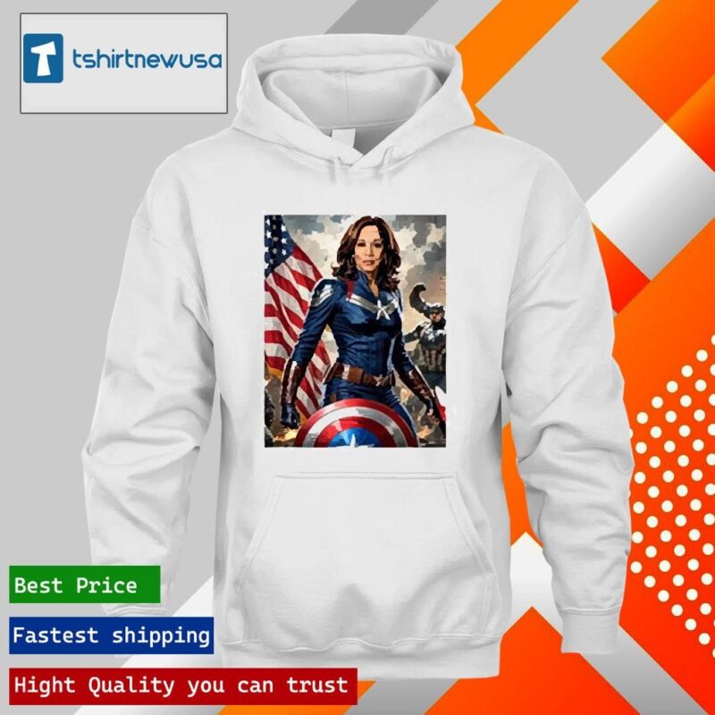 Original Kamala Harris Captain America 2024 T hoodie