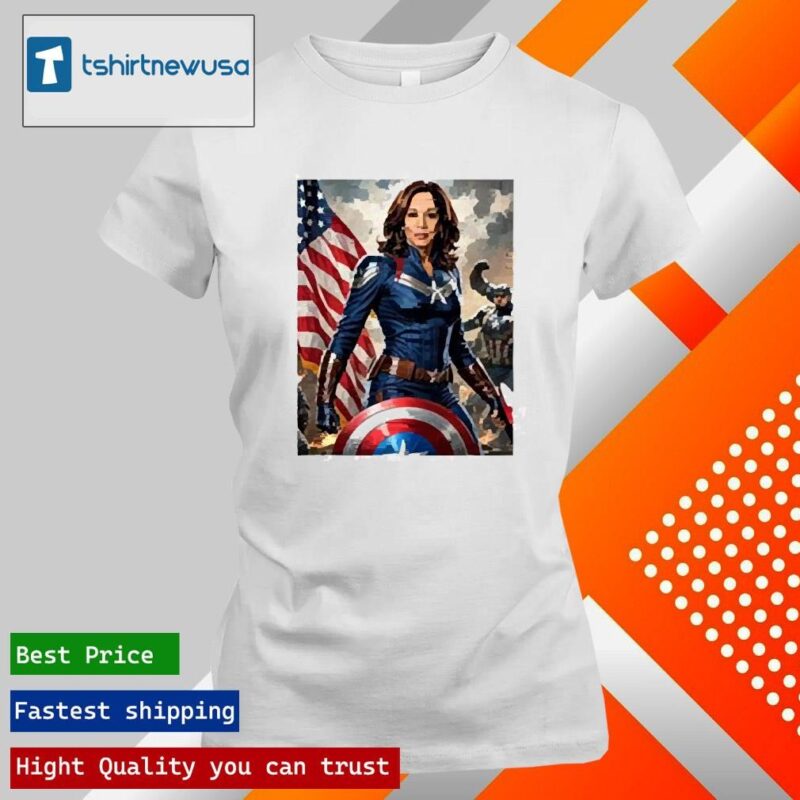 Original Kamala Harris Captain America 2024 T ladies tee
