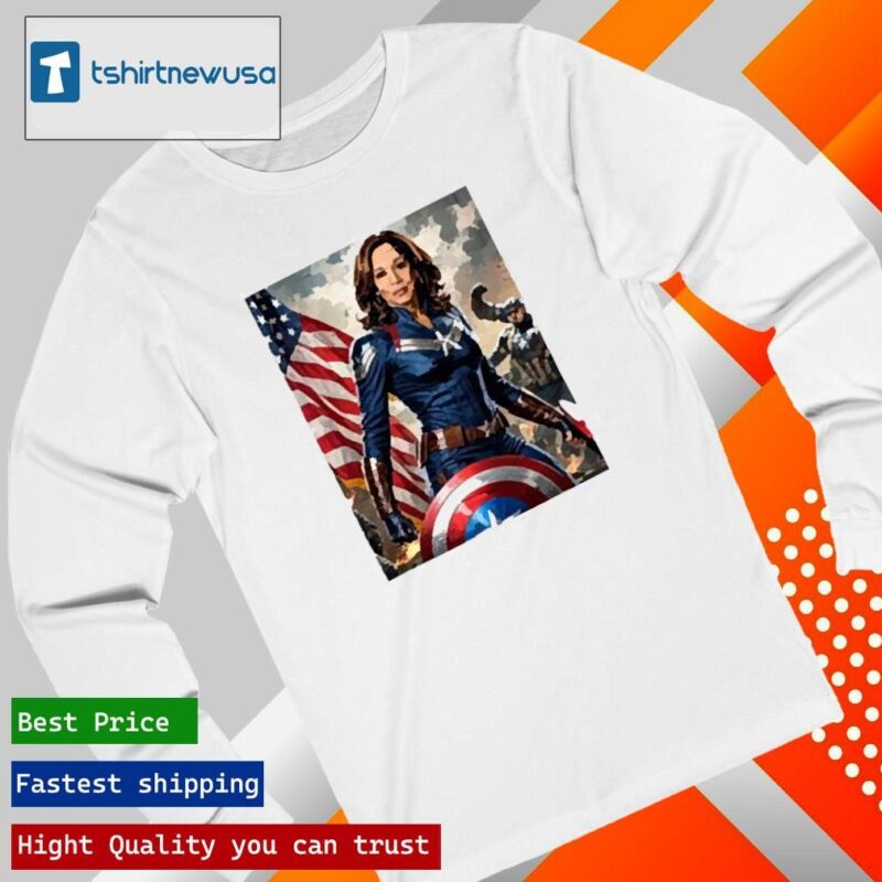 Original Kamala Harris Captain America 2024 T longsleeve