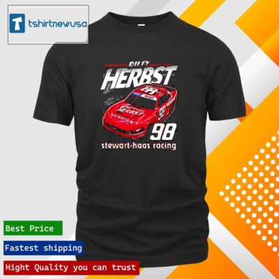 Original Riley Herbst 2024 Terrible Herbst Stewart-haas Racing Throwback Shirt and Hoodie