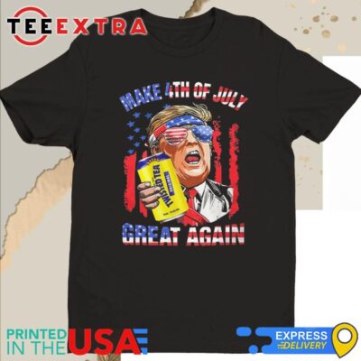 Trump Twisted Tea Make 4th Of July Great Again American Flag Shirt