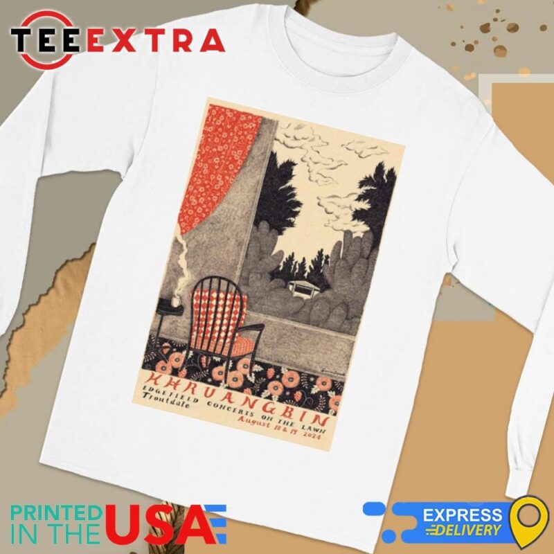 Official Khruangbin Edgefield Concerts On The Lawn Troutdale August 18 And 19, 2024 Long Sleeve Tee