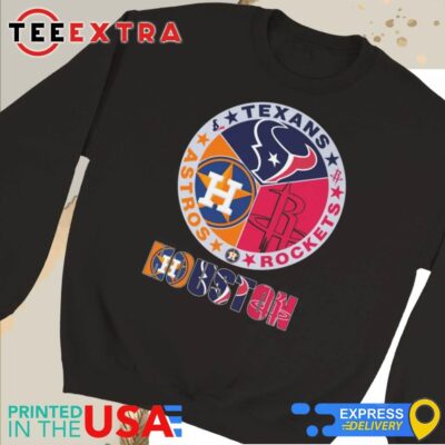 Official Houston Texans Rockets Astros Sport Champions Logo 2024 Sweatshirt