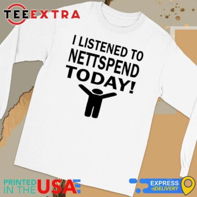 Official Pluggnb Lounge Merch I Listened To Nettspend Today Long Sleeve Tee