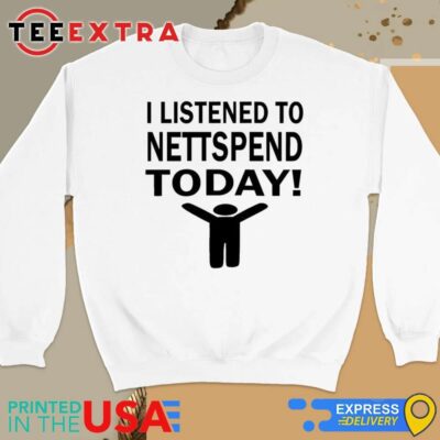 Official Pluggnb Lounge Merch I Listened To Nettspend Today Sweatshirt