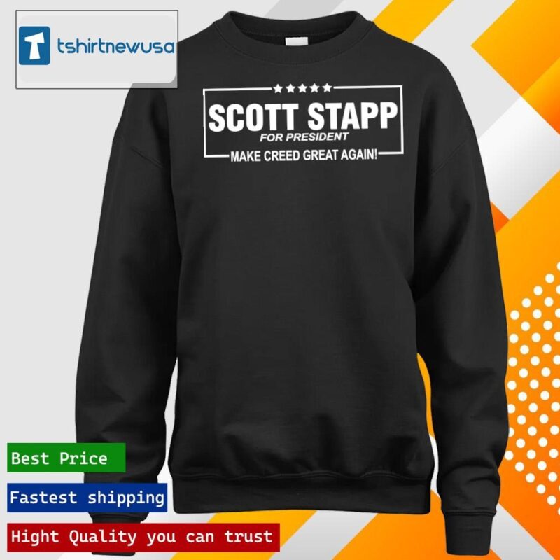 Premium Butt Rock Scott Stapp For President Make Creed Great Again longsleeve