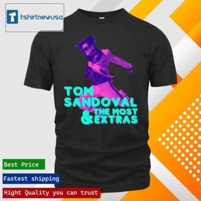 Original Official tom Sandoval & The Most Extras Tom Jumping Black T-Shirt