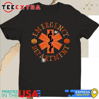 Official Original emergency Department Pumpkin Halloween Outfit Nurse 2024 Shirt