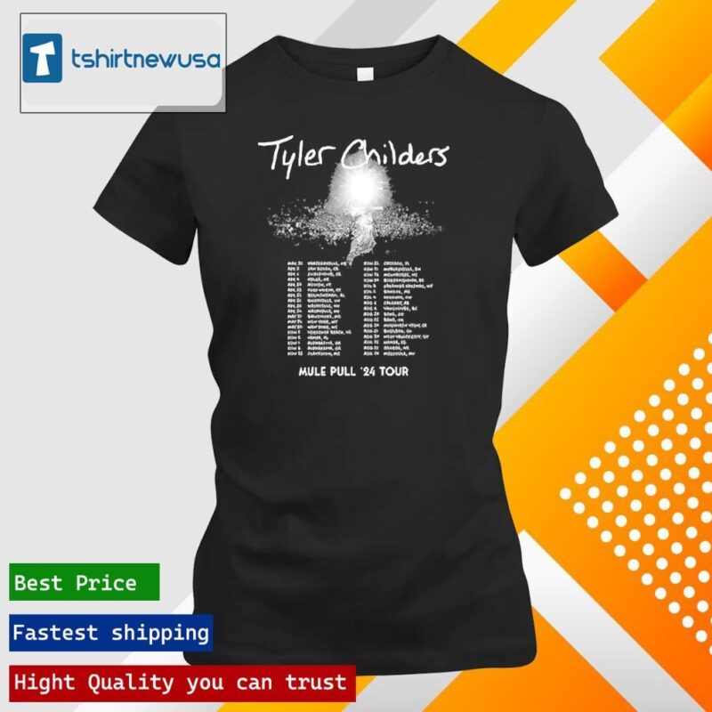 Original Tyler Childers Mule Pull Tour 2024 ladies tee shirt