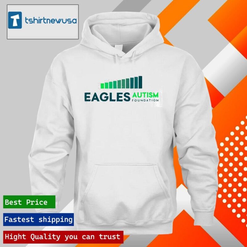 Nice Kylie Kelce Wearing Eagles Autism Foundation 2024 hoodie