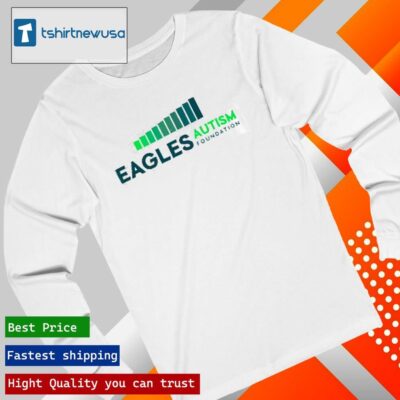 Nice Kylie Kelce Wearing Eagles Autism Foundation 2024 longsleeve
