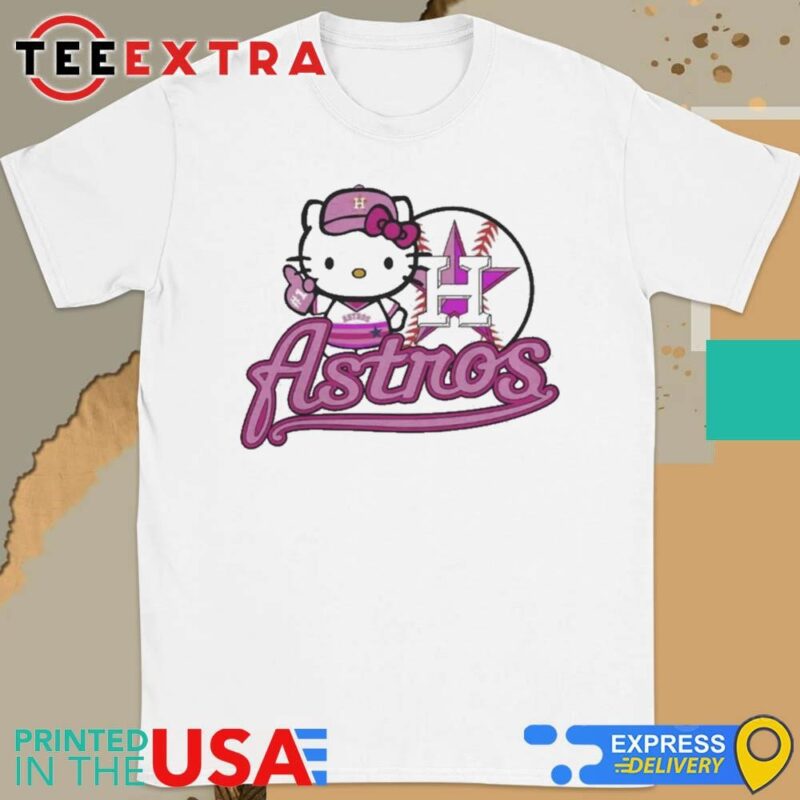 Official Houston Astros X Hello Kitty Pink Shirt
