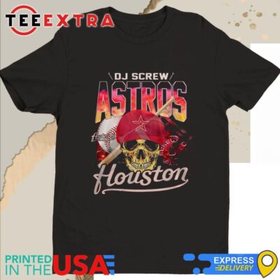 Official Dj Screw Skull Houston Astros 2024 Shirt