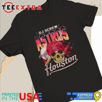 Official Dj Screw Skull Houston Astros 2024 Women Tee