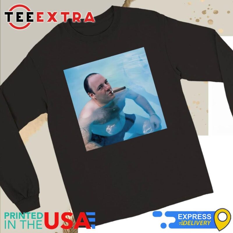 Official Olivia Cooke Tony Soprano Pool Smoking Cigar Long Sleeve Tee