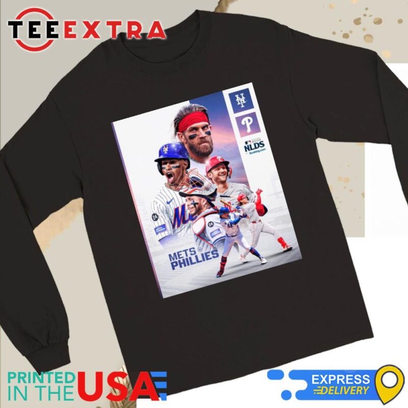 Official New York Mets Vs Philadelphia Phillies 2024 NLDS Long Sleeve Tee