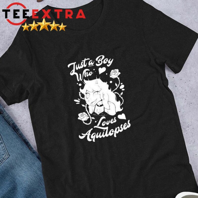 Snoot Game Rosa Just A Boy Who Loves Aquilops Shirt